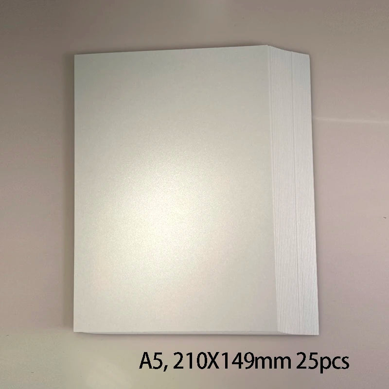 25 kleuren glanzend knutselpapier A5 - 250g voor DIY & scrapbooking