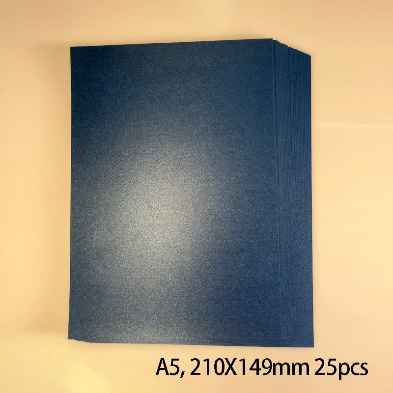 25 kleuren glanzend knutselpapier A5 - 250g voor DIY & scrapbooking