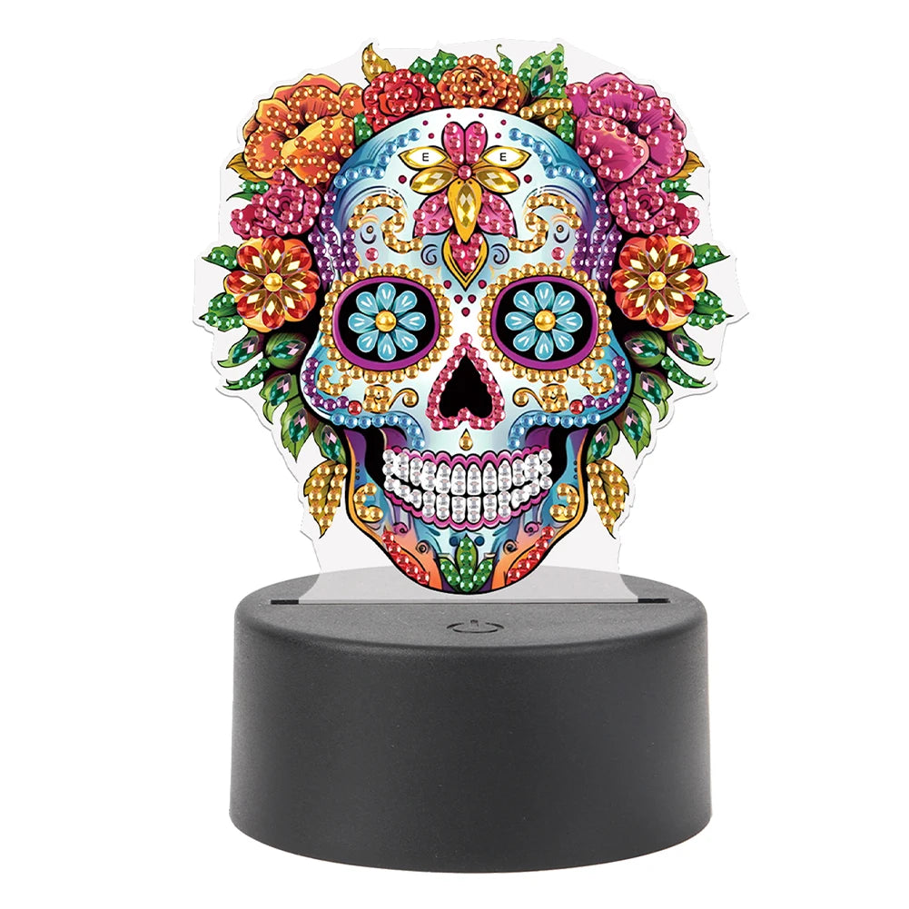 Diamond Painting Lamp Dieren Tafellamp met LED Nachtverlichting