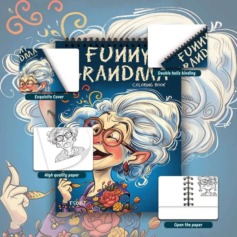 Kleurboek voor volwassenen – 30 Pagina’s met Humor & Ontspanning