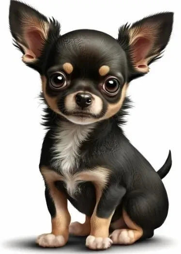 AB Diamond Painting met Fairy dust steentjes Chihuahua