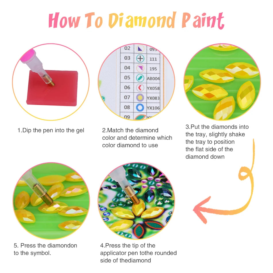 Diamond Painting op canvas met speciale vorm steentjes 30x30cm - 008 Zwaan