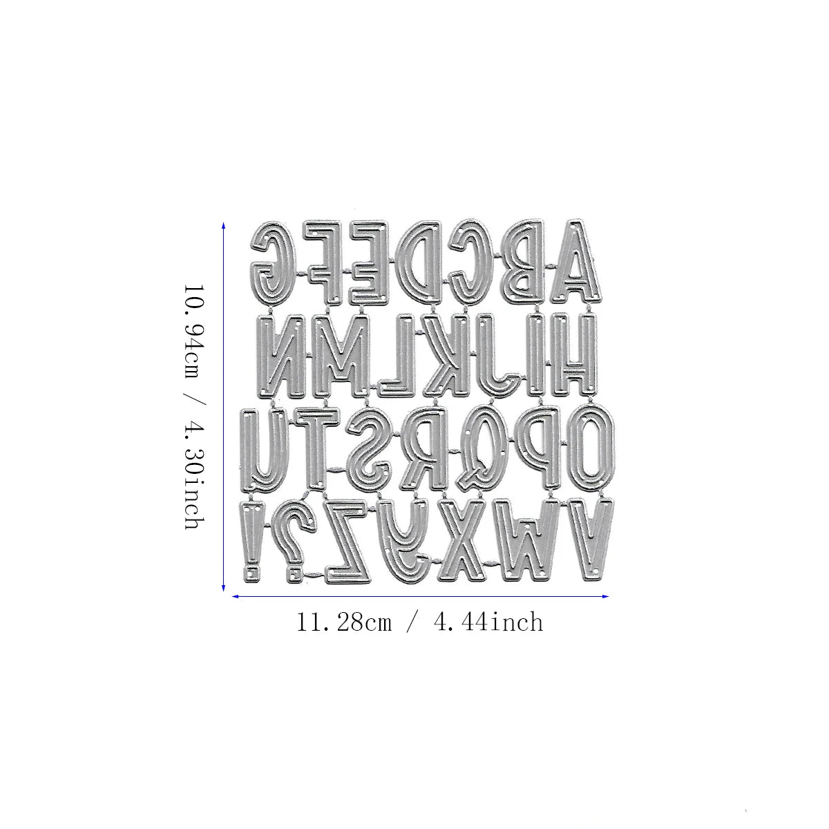 Metalen snijmal - Creatieve letters en cijfers voor scrapbooking