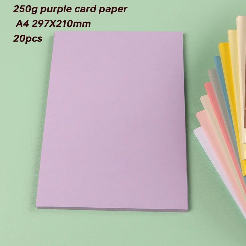 Papier voor plakboek en kaarten maken A4 250g gekleurd karton