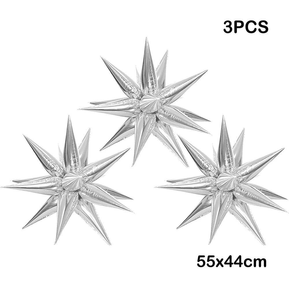 Opblaasbaar Kerst ornament snoepstok en ster decoratie in rood en groen