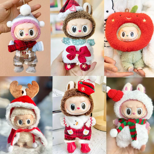 Kleding voor Labubu poppen – 7 schattige kerst hoodies in Kawaii stijl