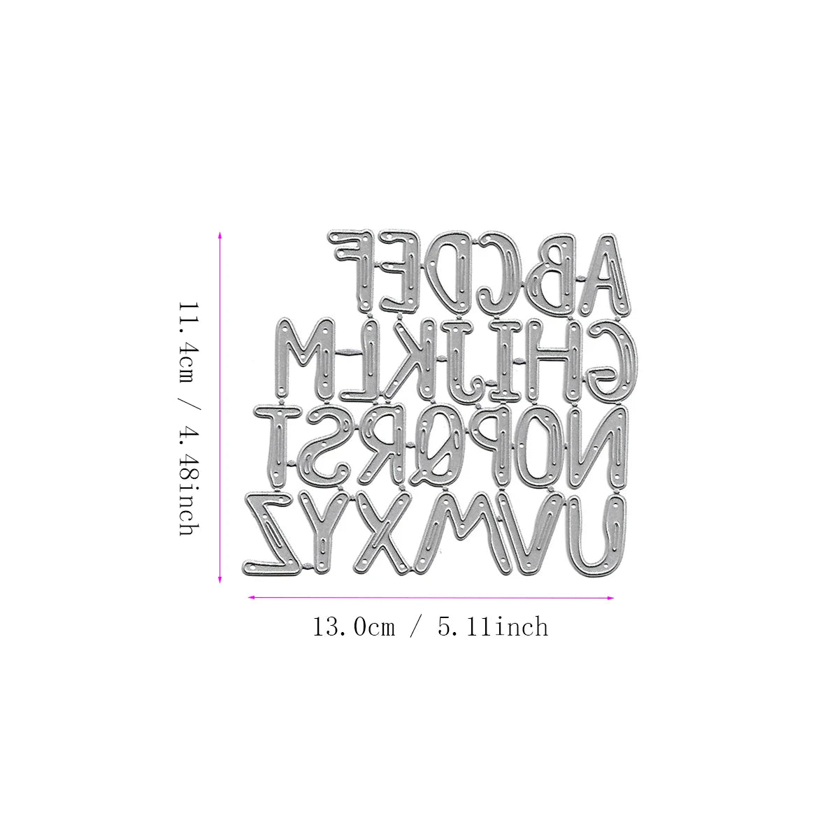 Metalen snijmal - Creatieve letters en cijfers voor scrapbooking