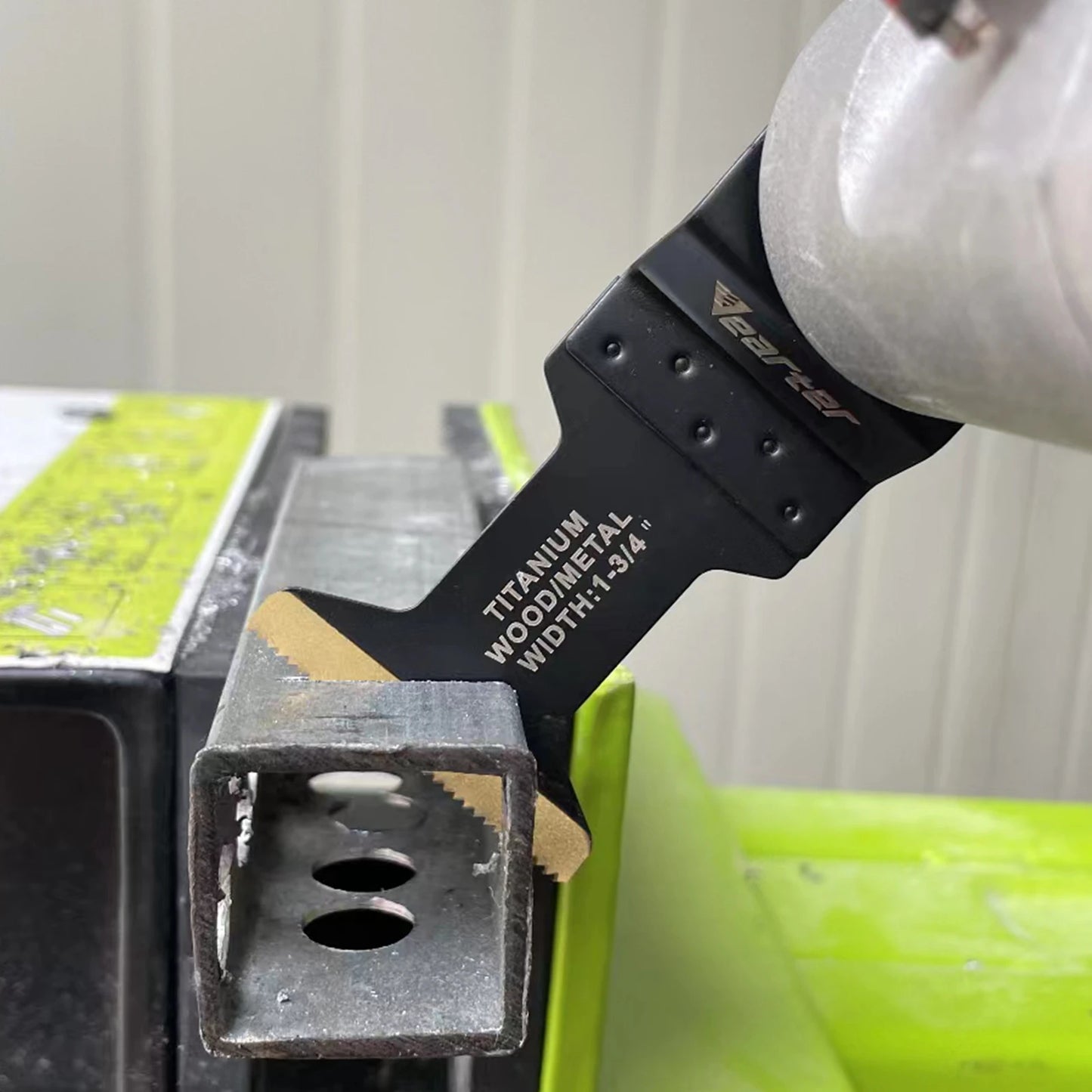 2 stuks universele titanium gecoate multitool zaagbladen 8,6/11,2 cm voor metaal, hout en kunststof