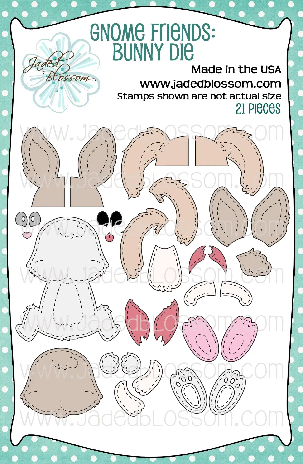 JB Collections Basis set snijmallen - Gnome Friends: Bunny