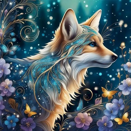 Diamond Painting Dieren - volledige bedekking - ronde of vierkante steentjes - Vos