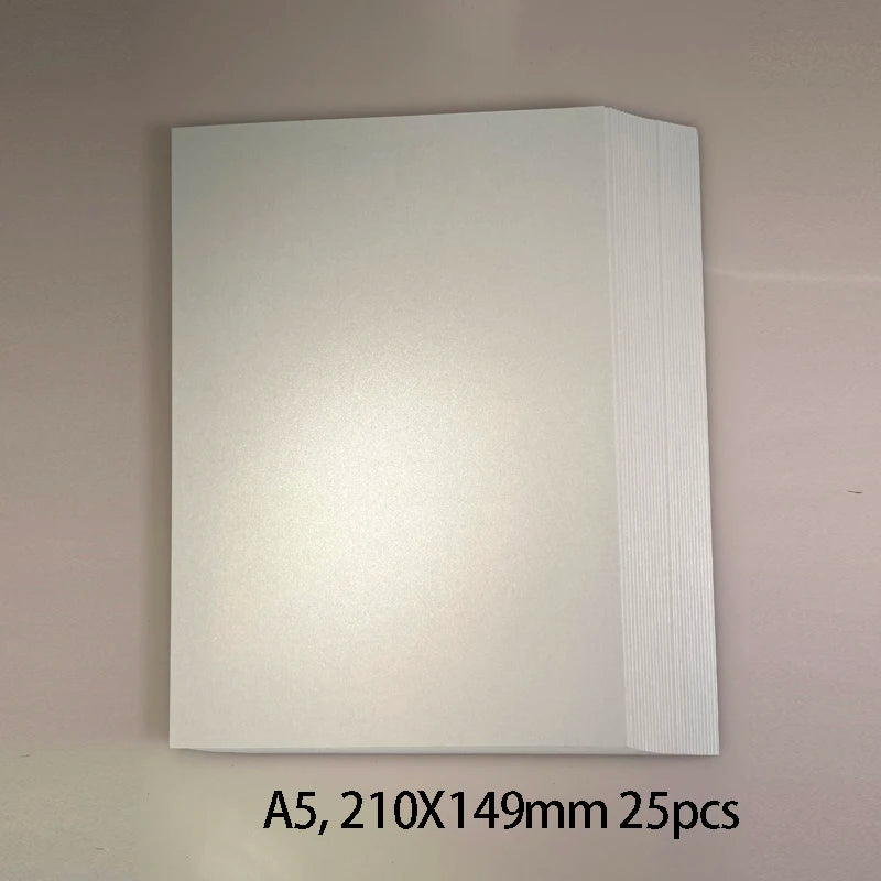 25 kleuren glanzend knutselpapier A5 - 250g voor DIY & scrapbooking