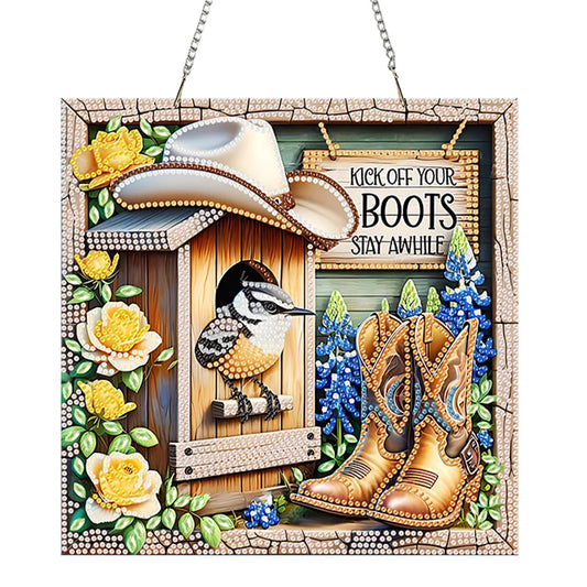 Diamond Painting Hangend Ornament Dubbelzijdige Wanddecoratie Set - LG59