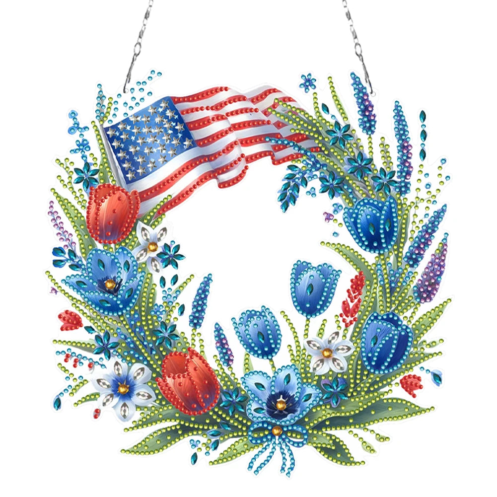 Diamond Painting Hangend ornament Independence Day