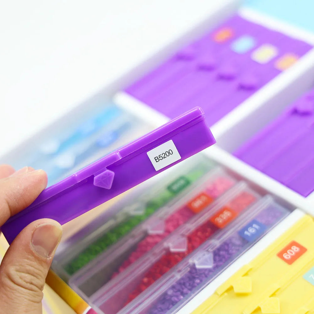 Diamond Painting Sorteerdoos met handige opbergtray voor steentjes