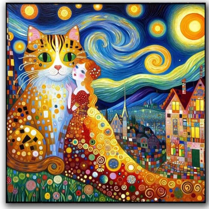 AB Diamond Painting met Fairy dust steentjes – Gustav Klimt De Kus