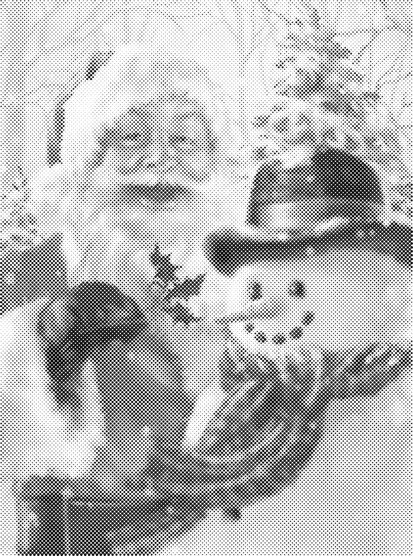 DOT Painting Cartoon Kerst – Één Kleur Stippelkunst