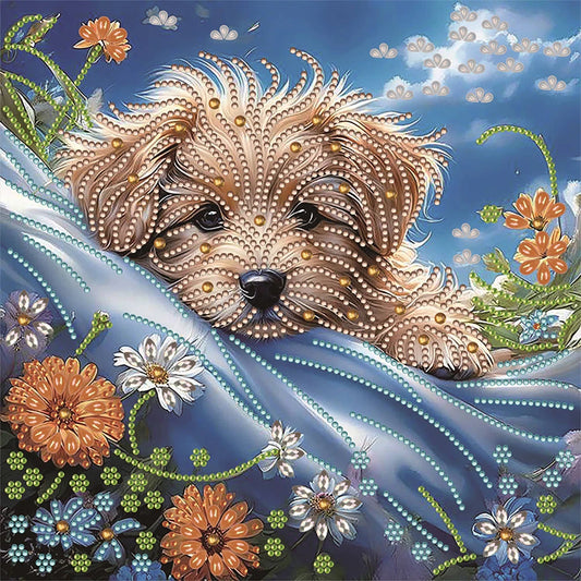 Special Diamond Painting met speciaal gevormde steentjes 30x30cm - LY410