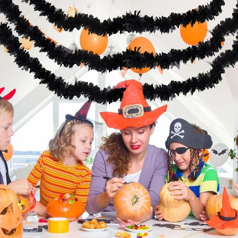 Kerst Guirlande 2 tot 20 meter Zwarte Glimmende Lint Guirlande Decoratie