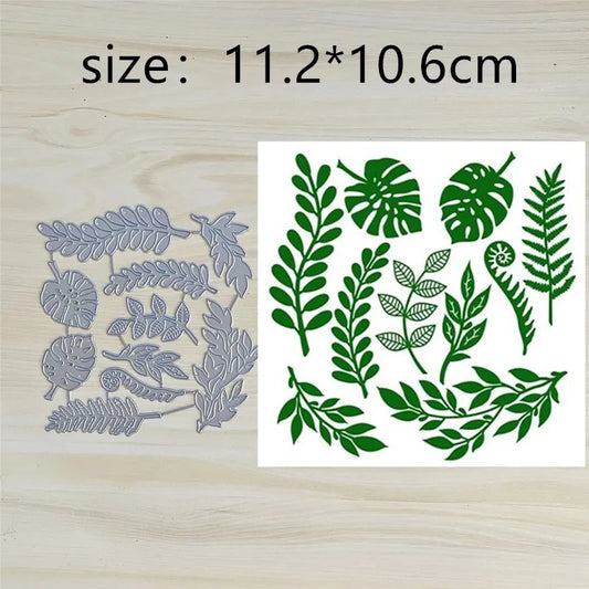 Metalen snijmallen Arc Leaf set – 10 stuks voor kaarten en scrapbooking