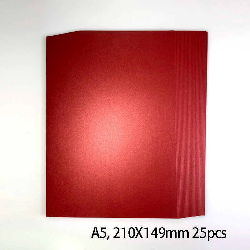 25 kleuren glanzend knutselpapier A5 - 250g voor DIY & scrapbooking
