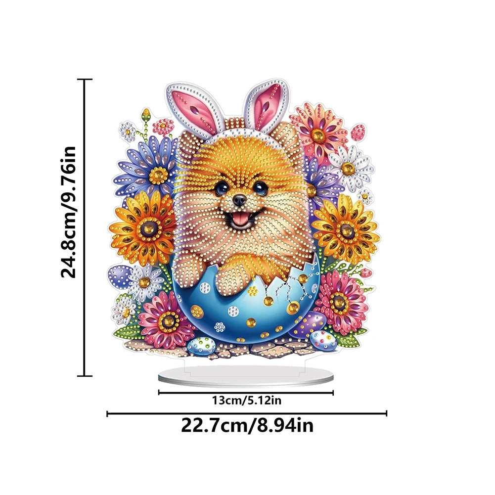 Diamond Painting Tafelornament Koraal Parel Acryl Tafeldecoratie - Gnomes