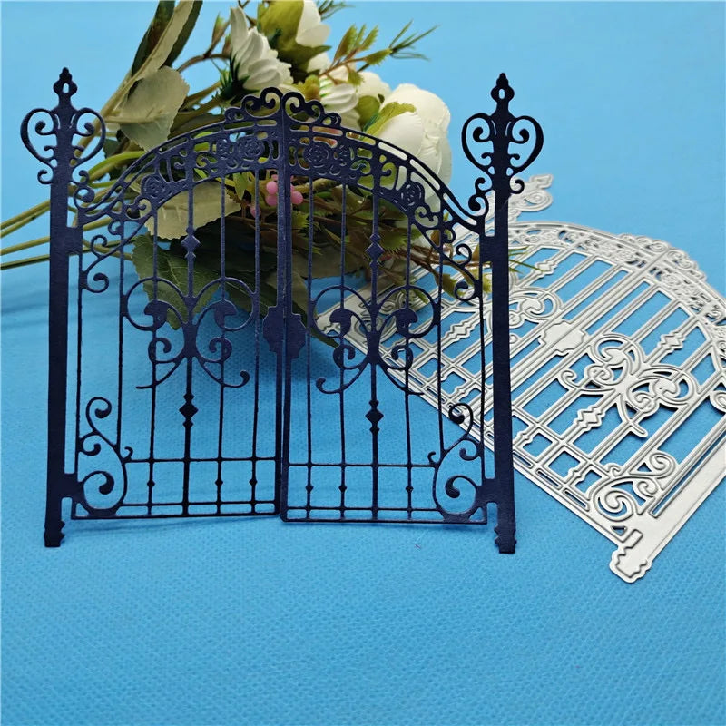 Metalen snijmal Patroon IJzeren Deur voor scrapbooking en kaarten