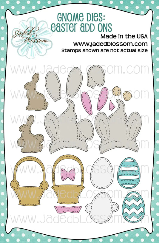 JB Collections Gnome add on snijmallen set voor creatieve kaarten en tafereeltjes - Paashaas