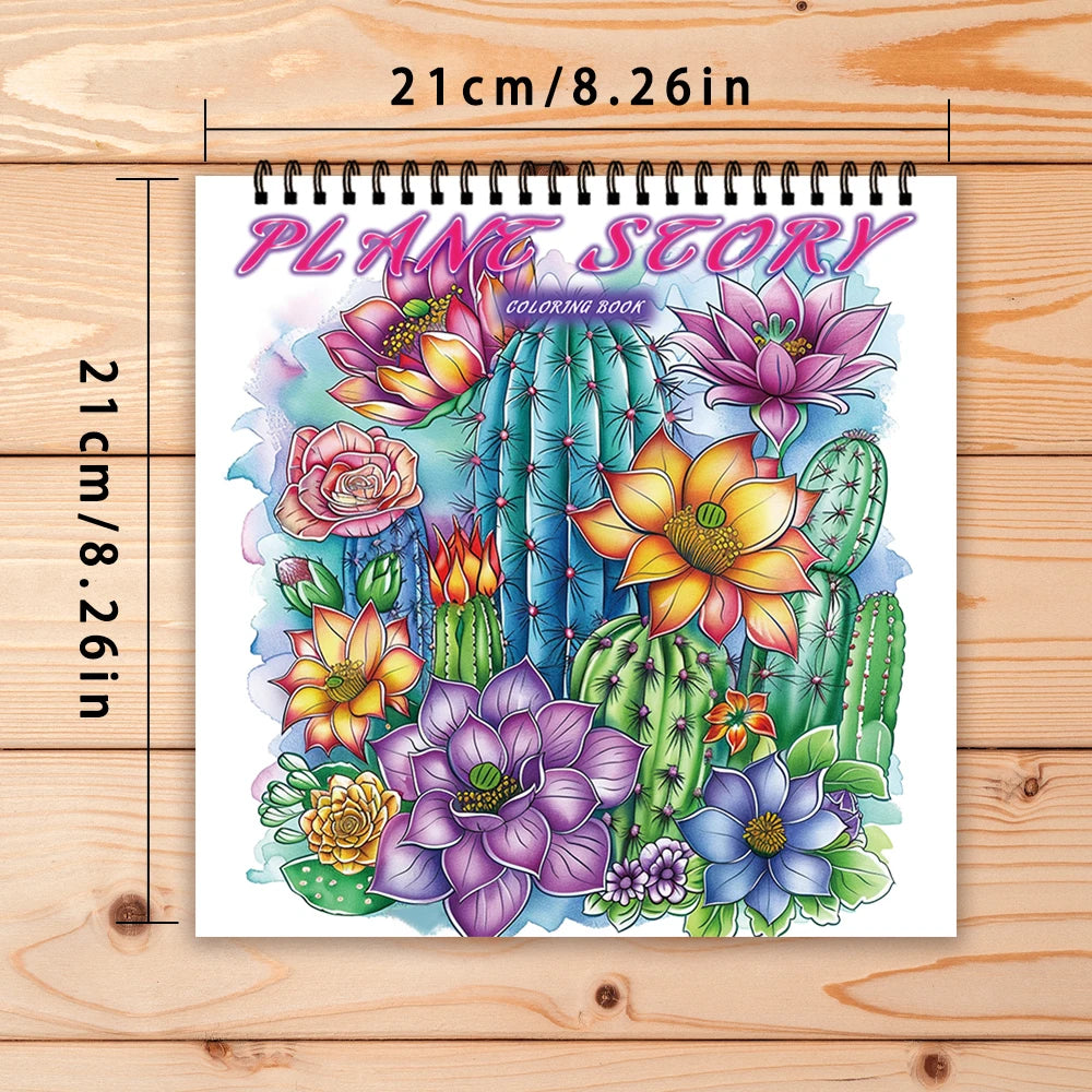 Kleurboek voor volwassenen en tieners – Spiraalbinding met dik papier voor ontspanning en creativiteit