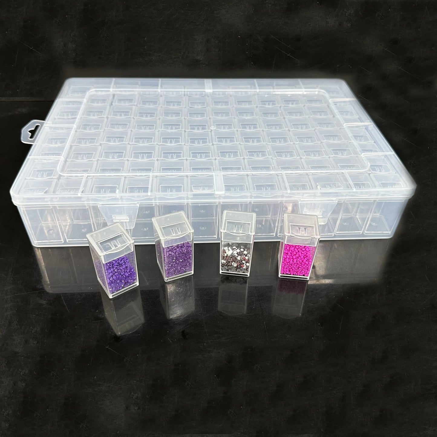 Diamond Painting Sorteer doos 96-vaks opbergdoos voor steentjes en kralen