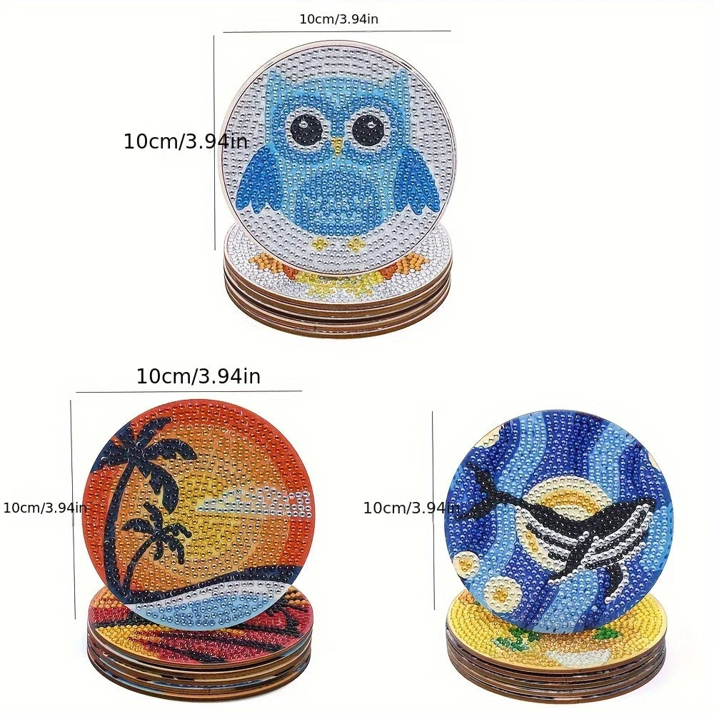 Diamond Painting Onderzetters met Houder - Creatieve Set
