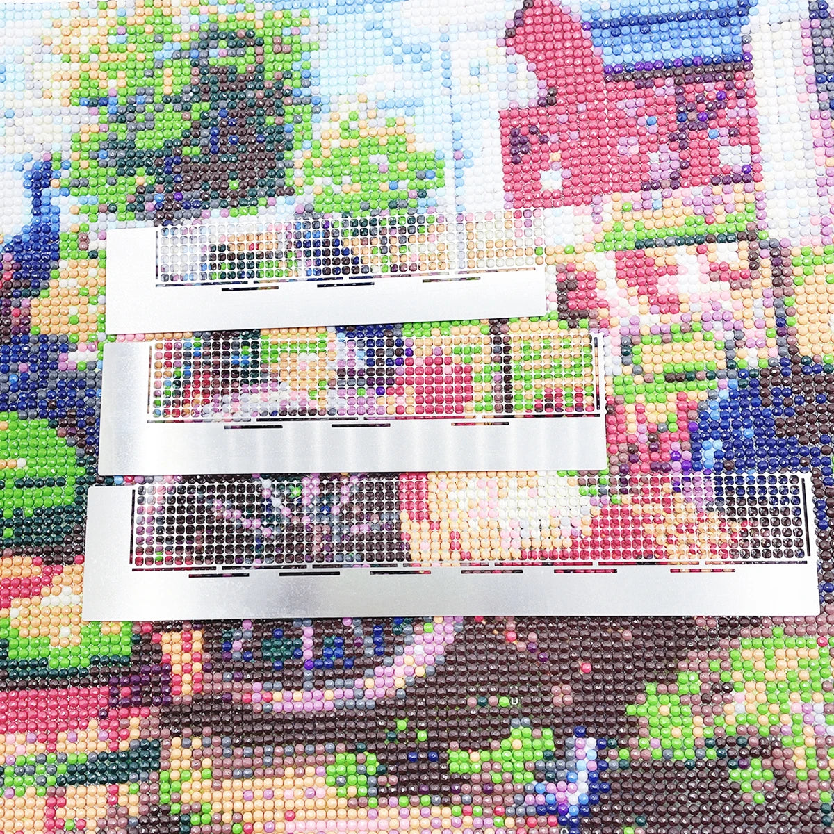 Diamond Painting steentjes raster RVS liniaal met 240/360/520 vakjes