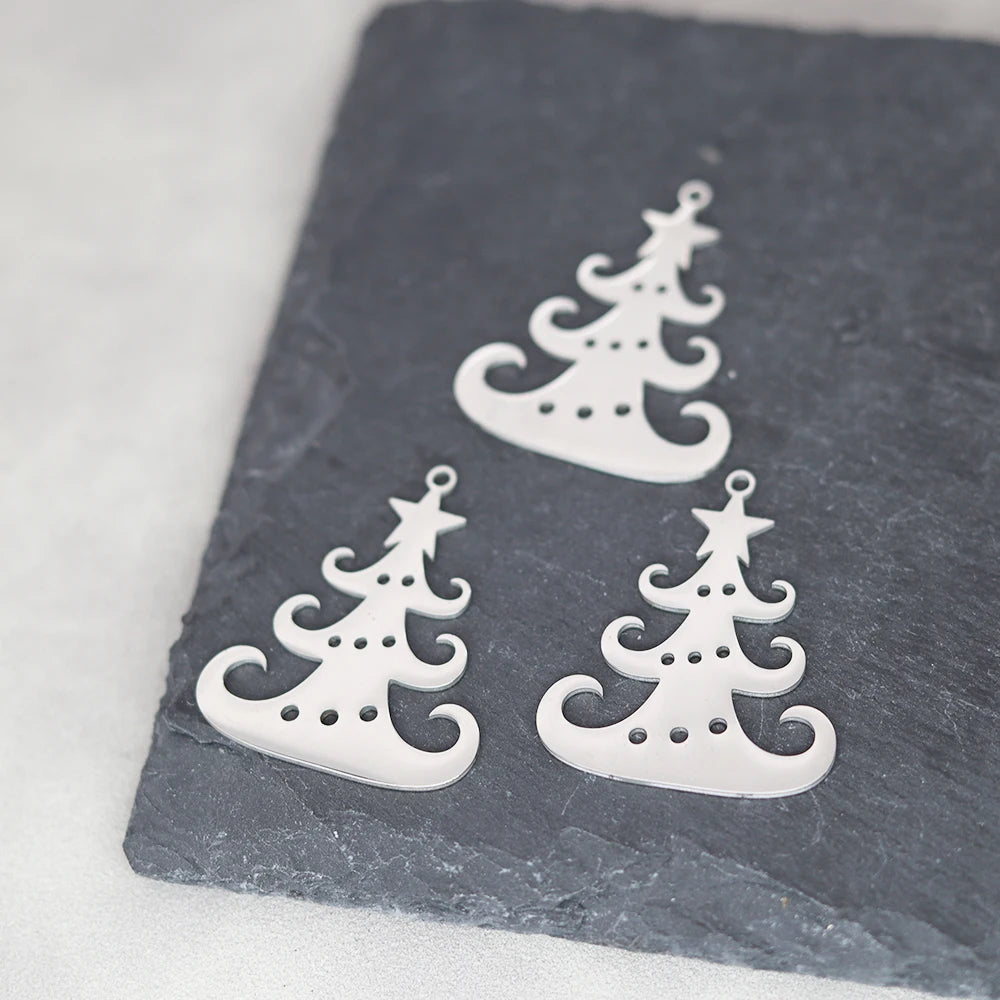 Kerst hangers sneeuwvlok rendier, bel, Kerstboom, Kerstman en meer – vele varianten - 3 stuks