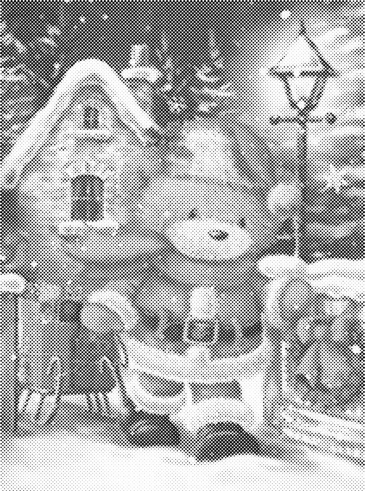 DOT Painting Cartoon Kerst – Één Kleur Stippelkunst