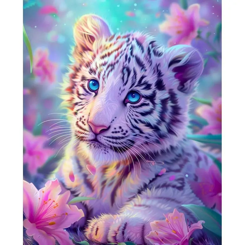 Schilderen op nummer Dieren - Tijger Schattige Dierenkunst - 9958350