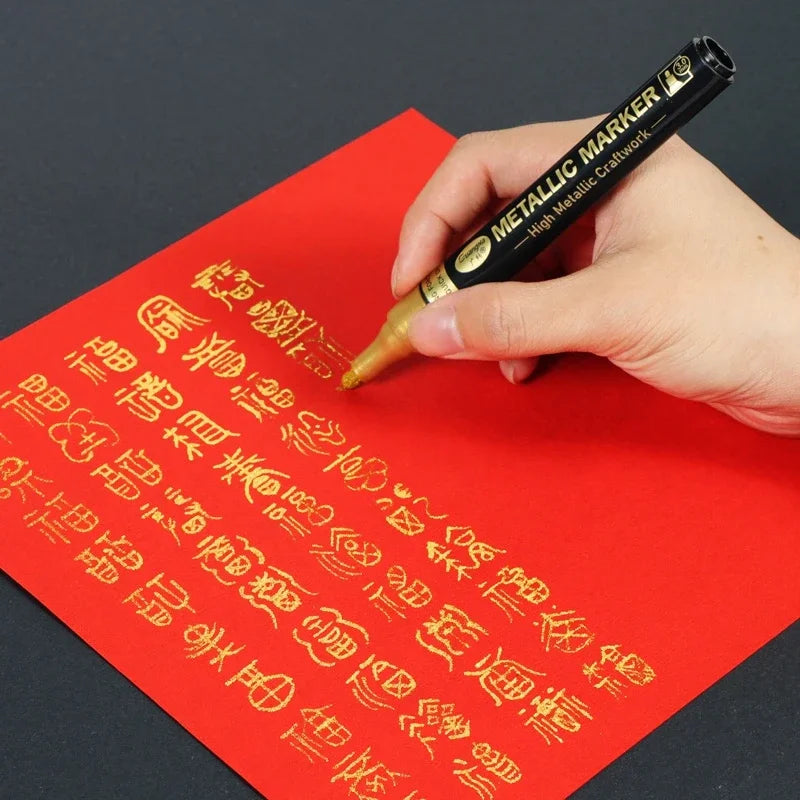 Stiften Metallic Permanent Goud en Zilver – Set van 2 (2-3 mm)