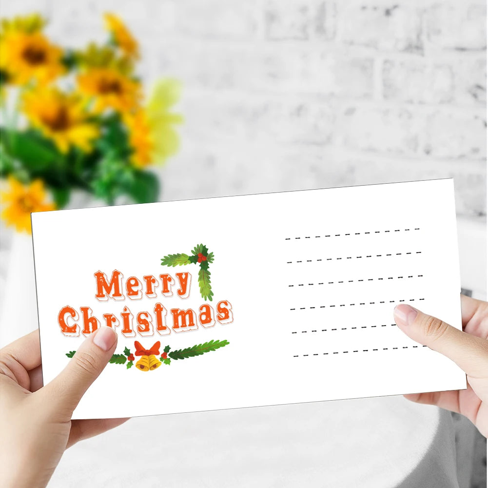 Diamond Painting Kerstkaarten set – 6 stuks creatieve kerstkaarten maken - HK073