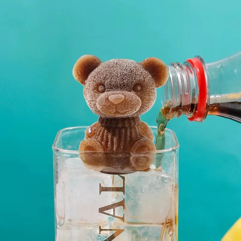 IJsblokjes vorm beer 3D – siliconen mal voor schattige ijsberen