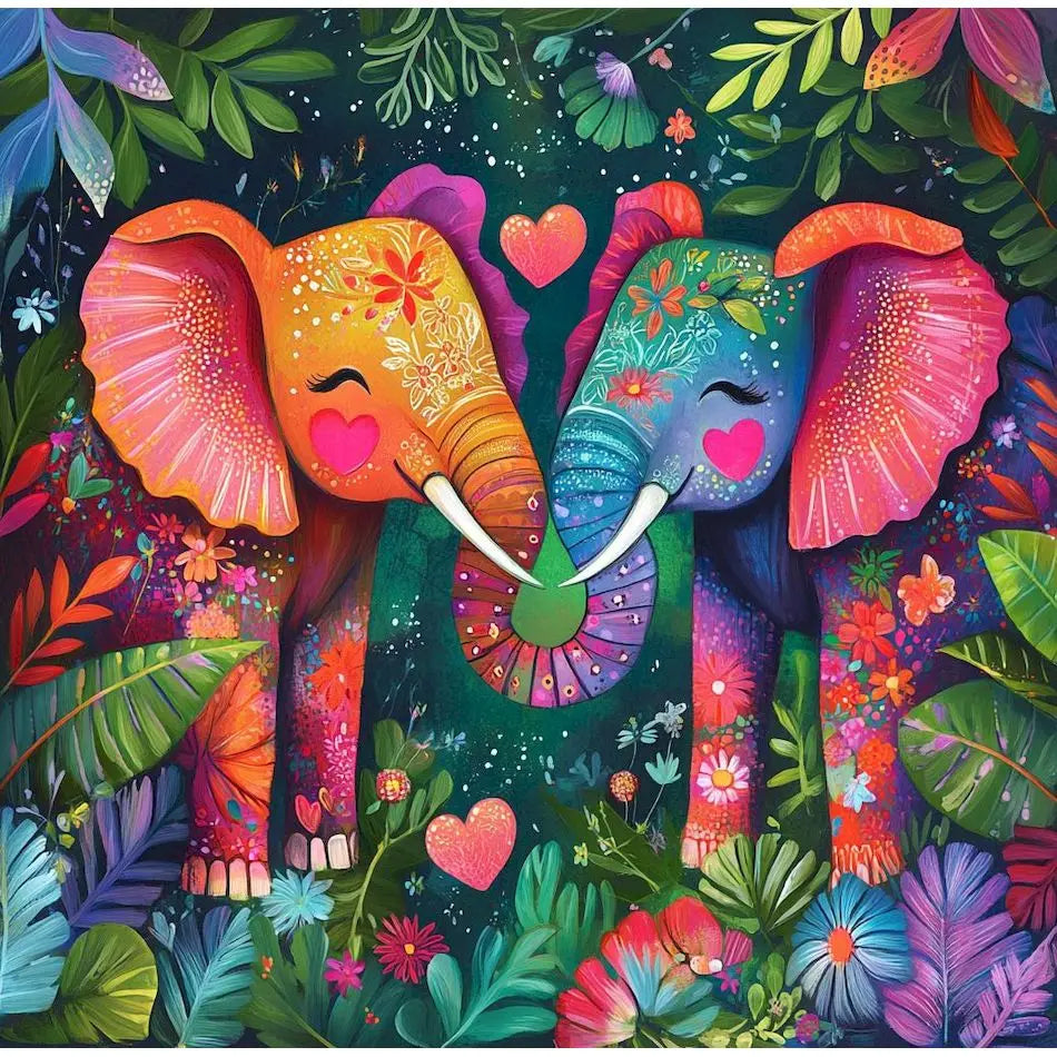 Diamond Painting Dieren Volledig Rond of Vierkant - Olifanten