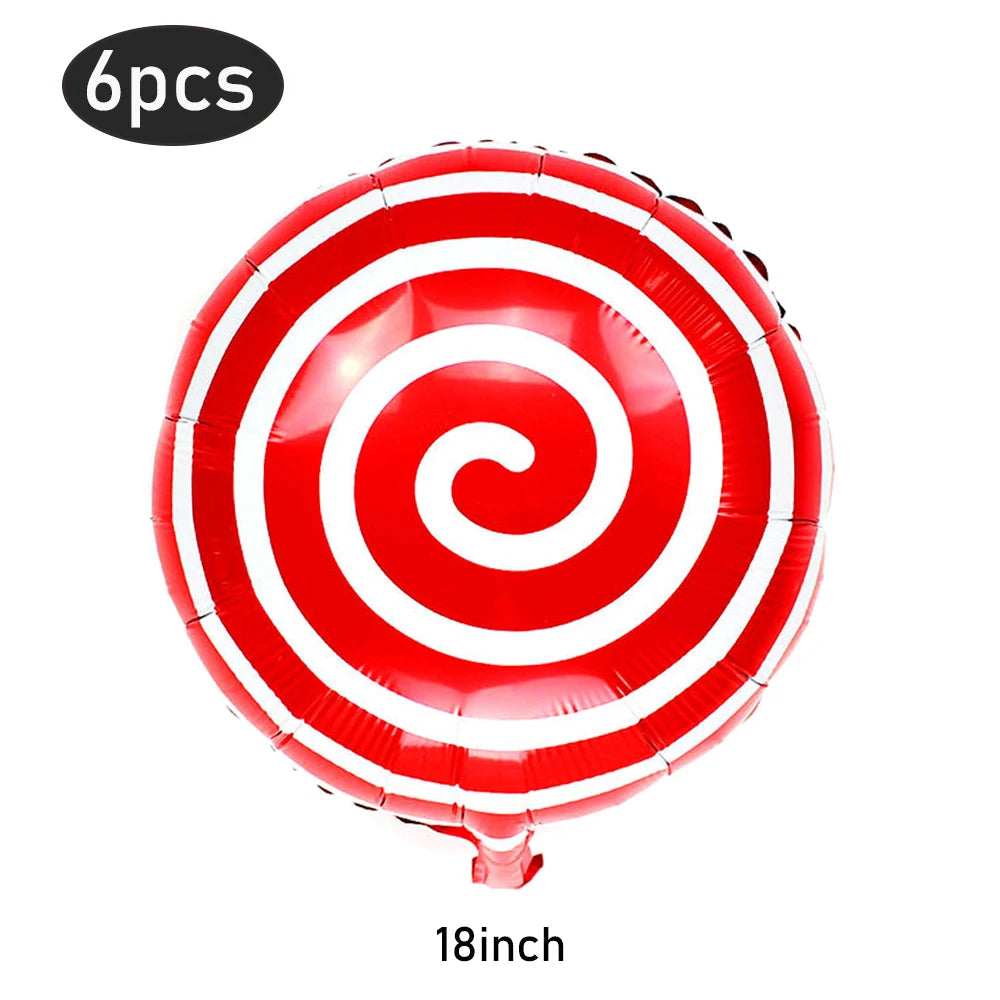 Opblaasbare kerst snoepstok en lolly folieballonnen set – feestdecoratie