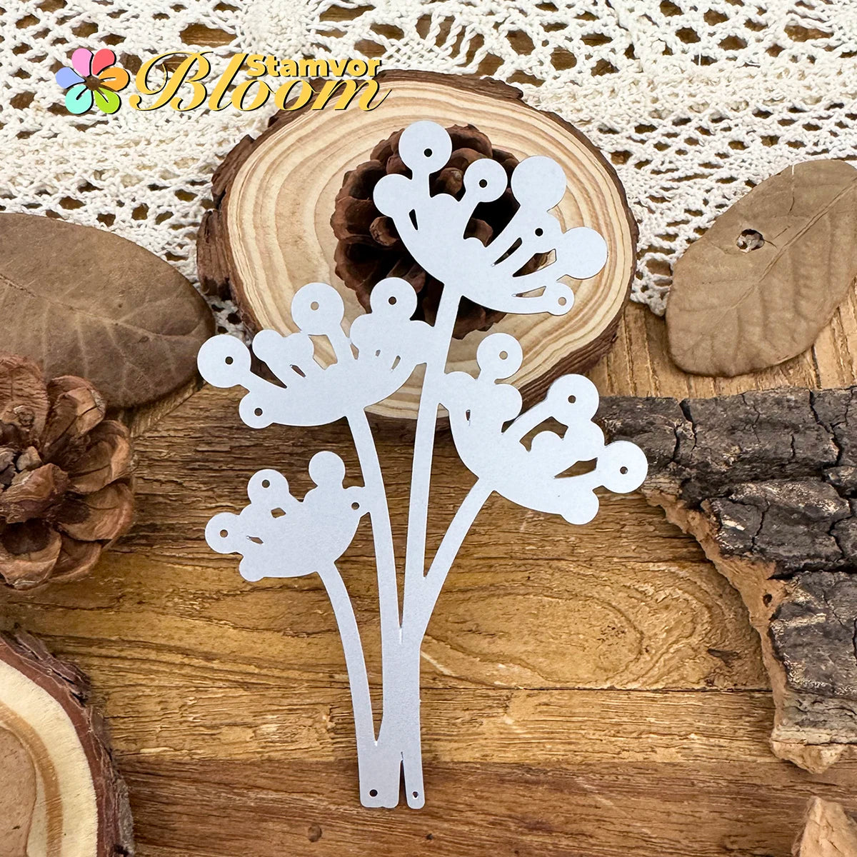 Snijmal Bloemenboeket Paardenbloem Metaal voor Papiercreatie