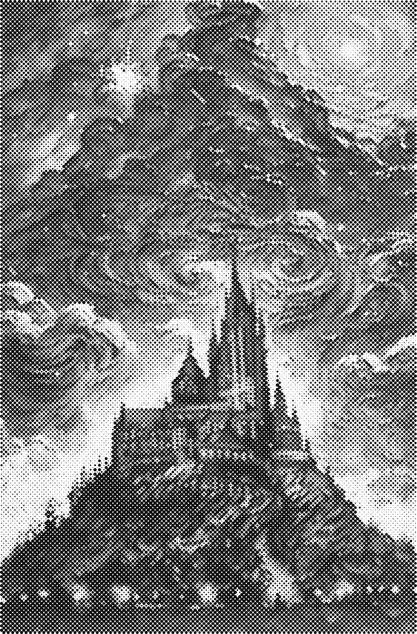 DOT Painting Landschappen en Gebouwen – Voorbedrukt Canvas (40x60cm, 50x75cm, 60x90cm)