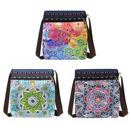 Diamond Painting Tas Mandala Schoudertas met Rits en Hengsel