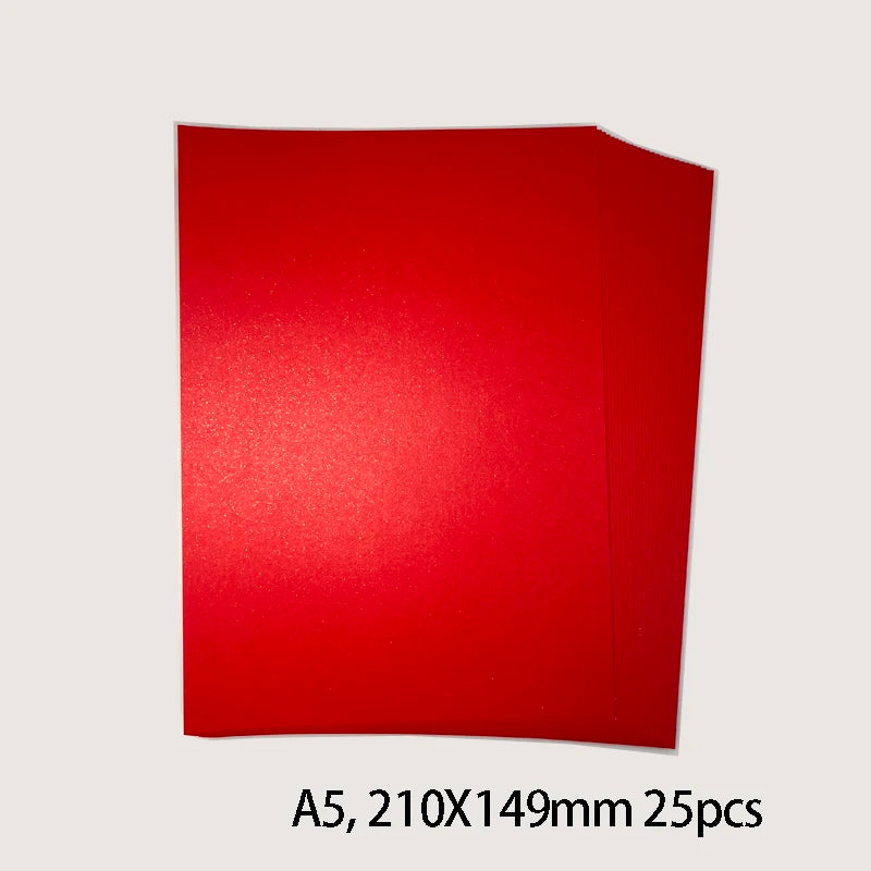 25 kleuren glanzend knutselpapier A5 - 250g voor DIY & scrapbooking