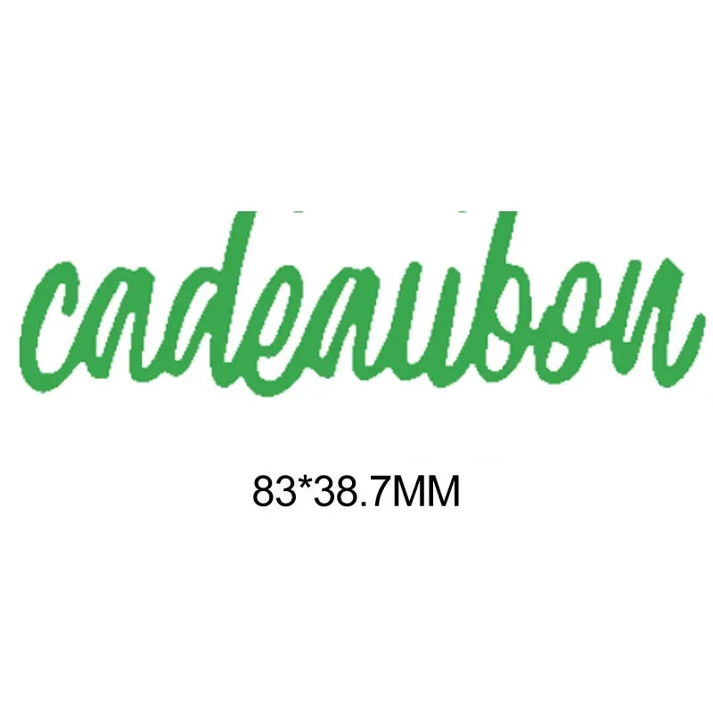 Metalen snijmal - Nederlandse teksten - cadeaubon 3