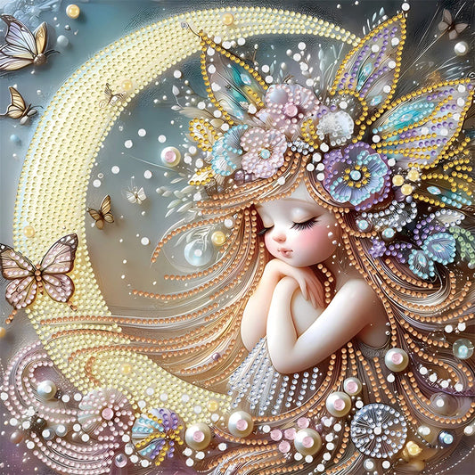 Special Diamond Painting met speciaal gevormde steentjes Beauty 30x30cm - YXZ064