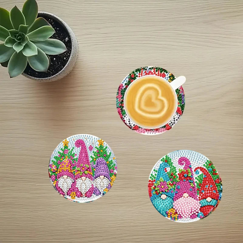 Diamond Painting Onderzetters Kerst Collectie Set Zonder Houder