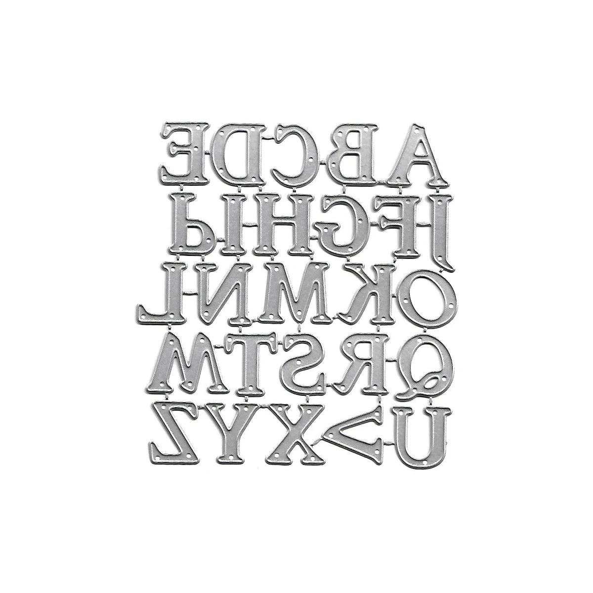 Metalen snijmal - Creatieve letters en cijfers voor scrapbooking