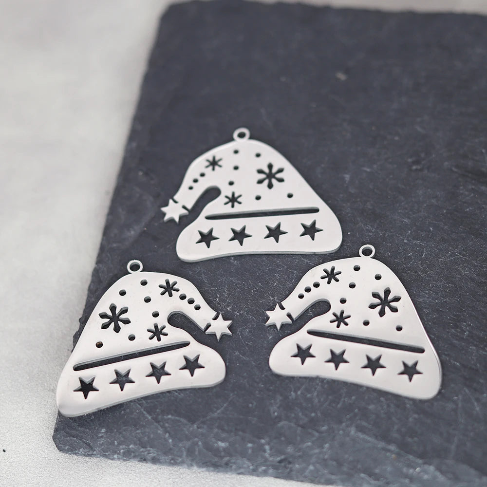 Kerst hangers sneeuwvlok rendier, bel, Kerstboom, Kerstman en meer – vele varianten - 3 stuks