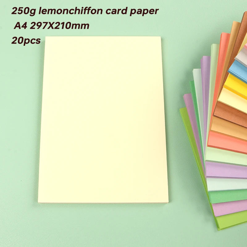 Papier voor plakboek en kaarten maken A4 250g gekleurd karton