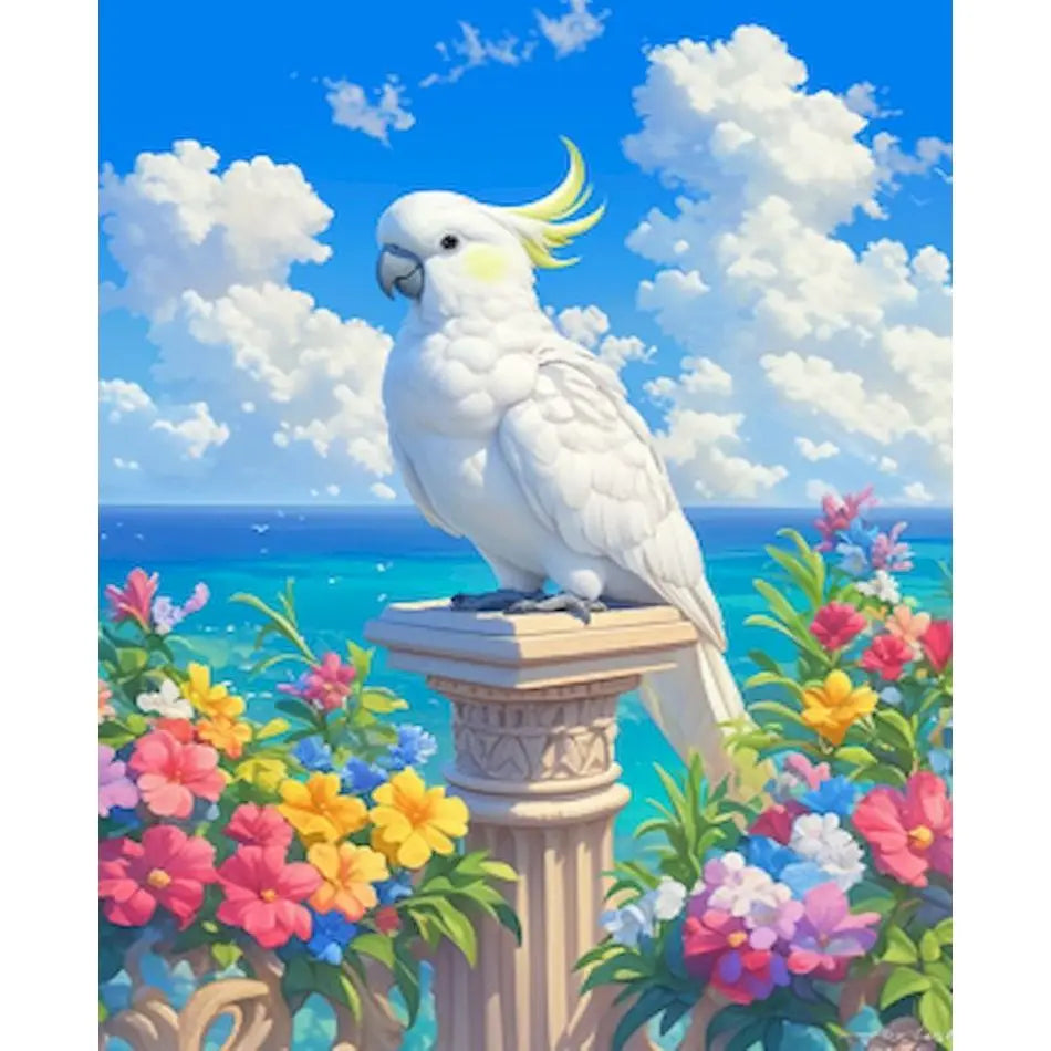 Diamond Painting Dieren - Kleurrijke Wanddecoratie - Papegaai DZDP78951